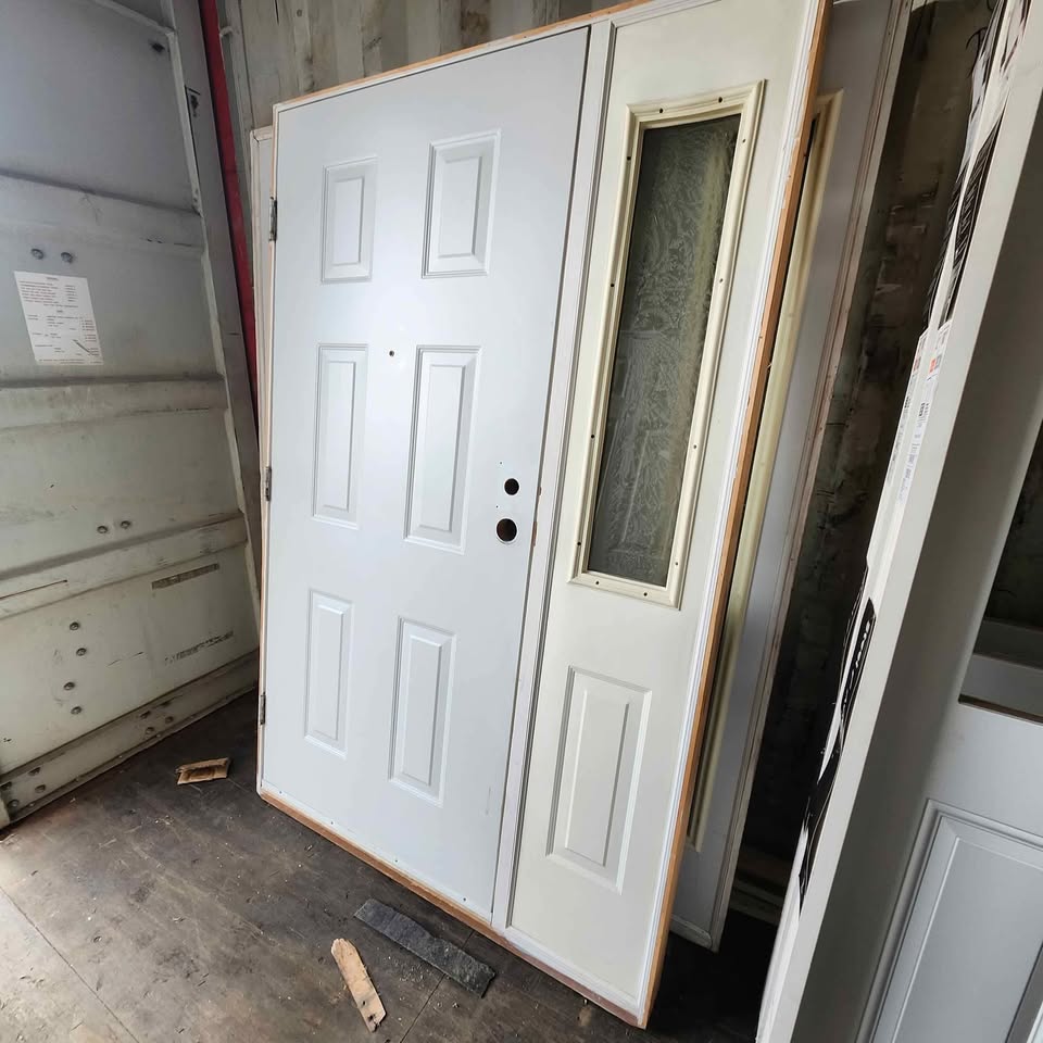 Exterior Door With Frame and Sidelite